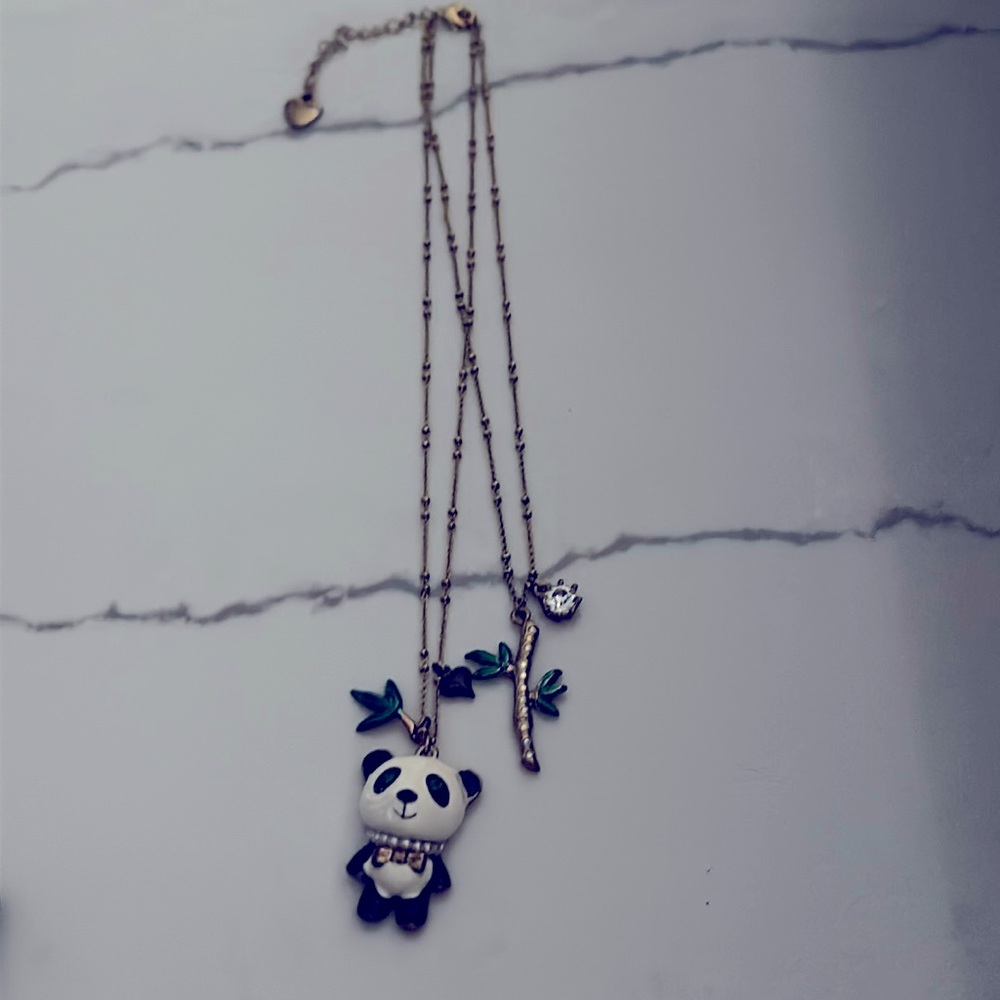 Betsy Johnson Panda Necklace